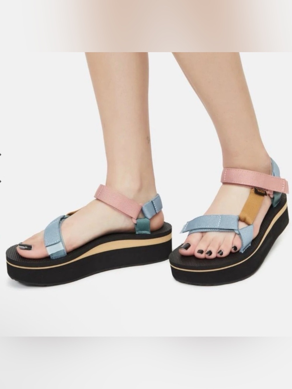 Teva Women's Size 7.5 Universal Light Multi Color Platform Sandal
